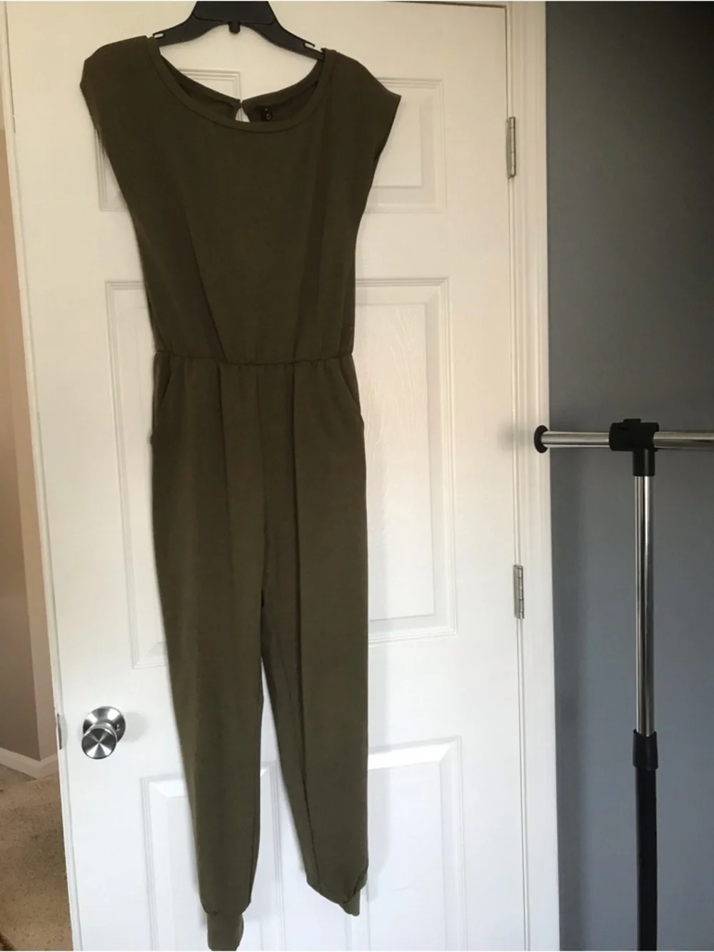 Olive Green Women's Jumpsuit - Picture 1 of 10